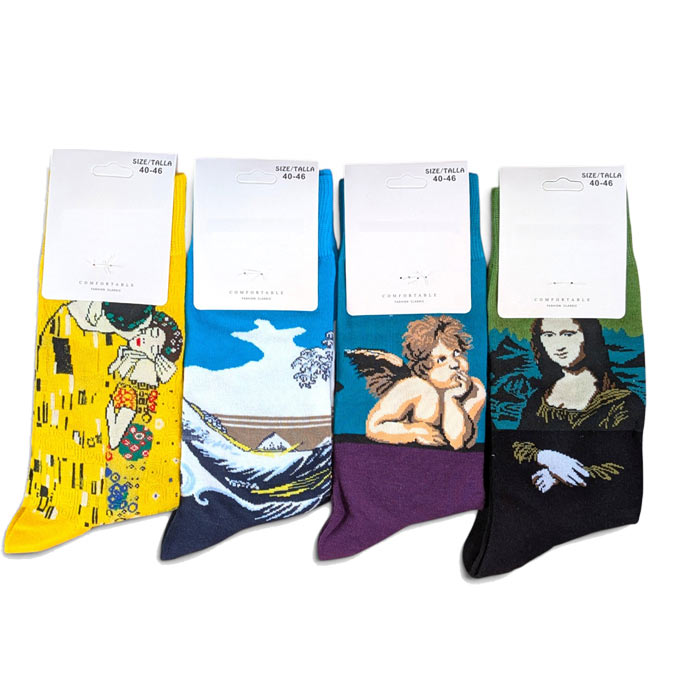 chf756 paire de chaussette oeuvre d'art