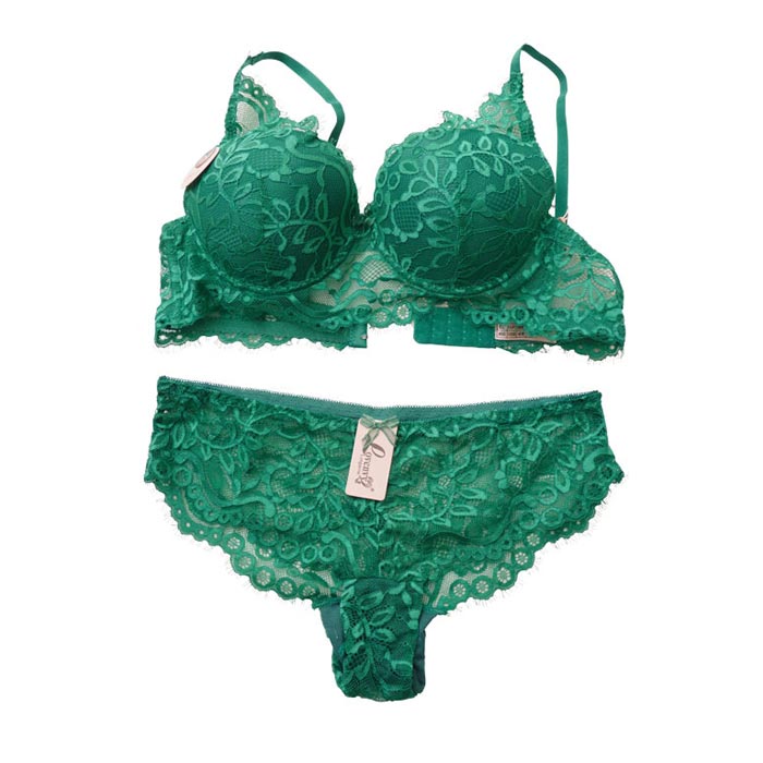 E1280 Ensemble Soutien-Gorge Vert Émeraude